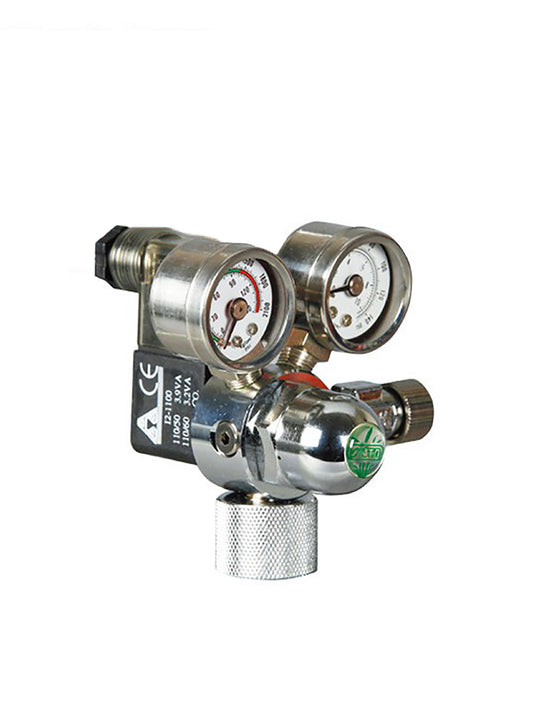 INSTA CO2 Twin Gauge Pressure-reduced Controller (Solenoid) - nepalaquastudio